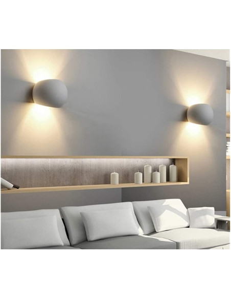 Applique en plâtre GS-5017 G9 Montage mural Double émission lumineuse