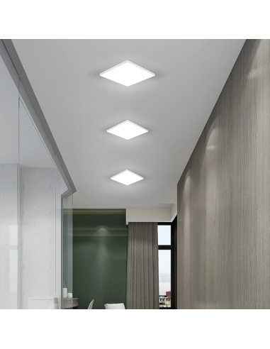 Plafonnier LED 22W Lumière Blanche 6000K Lampe...