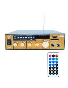 Karaoké Bluetooth Stéréo HiFi Amplificateur MP3 Ecran LCD...