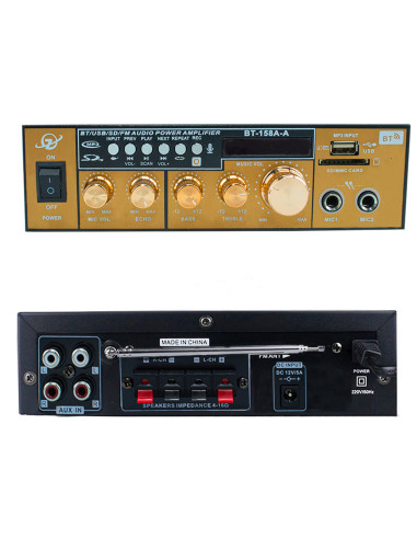 Karaoké Bluetooth Stéréo HiFi Amplificateur MP3...