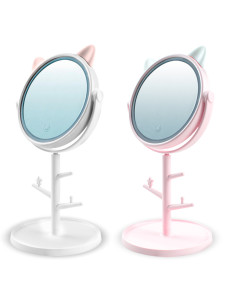 Miroir de maquillage cosmétique de table à LED avec...