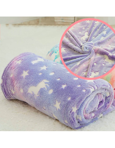 Couverture Magique Enfant Lilas Fluorescent...