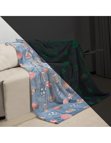 Couverture polaire magique enfant Basketball...