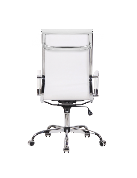 Chaise de bureau en maille à dossier haut RENZO avec accoudoirs