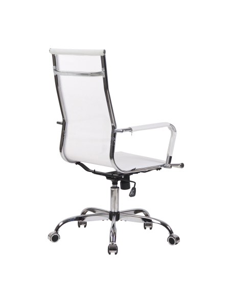 Chaise de bureau en maille à dossier haut RENZO avec accoudoirs