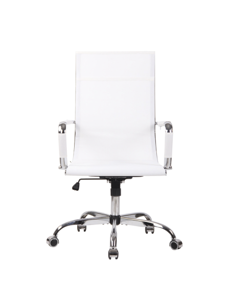 Chaise de bureau en maille à dossier haut RENZO avec accoudoirs