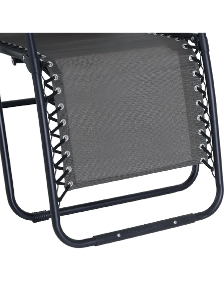 485323 Chaise-longue inclinable GRIGIO EVERTOP GRAVITà ZERO