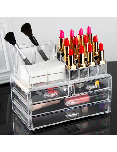 Organisateur maquillage transparent 20...
