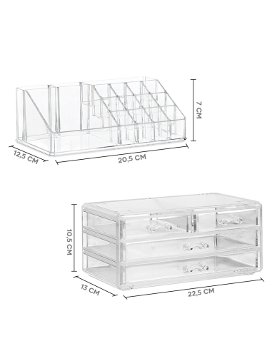Organisateur maquillage transparent 20...