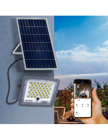 Phare LED 450W avec app Wi-Fi pour caméra...