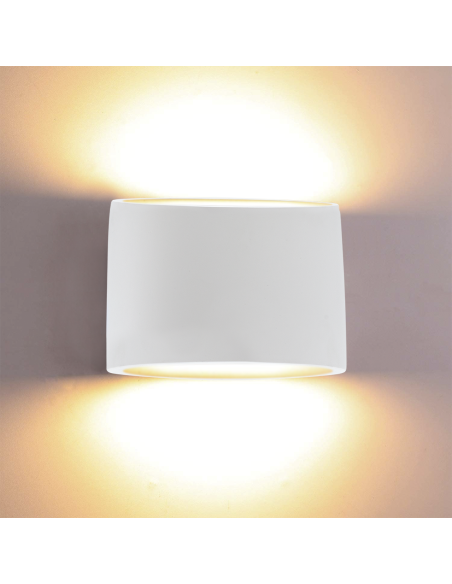 Applique murale en plâtre GS-5016 G9 Montage mural double émission lumineuse