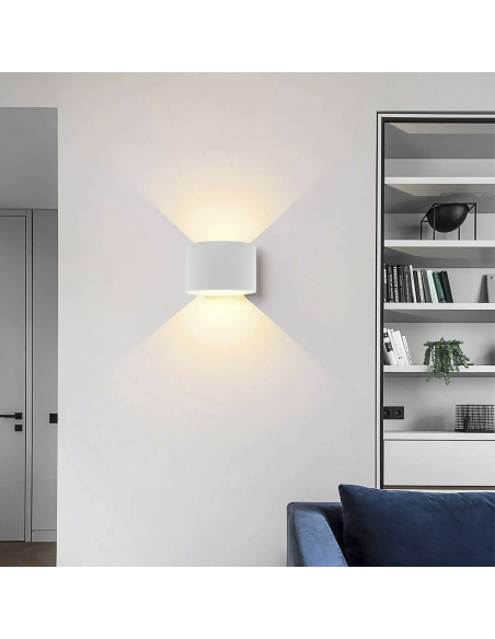 Applique murale en plâtre GS-5016 G9 Montage mural double émission lumineuse