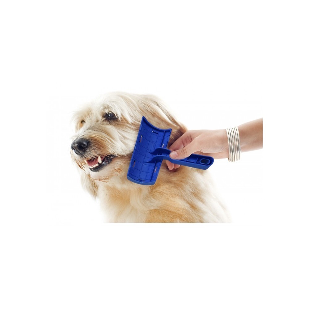 Brosse pour chiens et chats 8 x 14 cm avec des peignes et aiguilles de protection des poils 19418-04