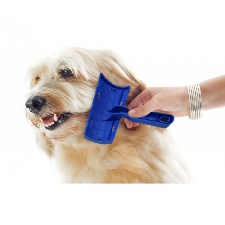 Brosse pour chiens et chats 8 x 14 cm avec des peignes et aiguilles de protection des poils 19418-04  Brosse pour chiens et chats 8 x 14 cm avec des peignes et aiguilles de protection des poils 19418-04