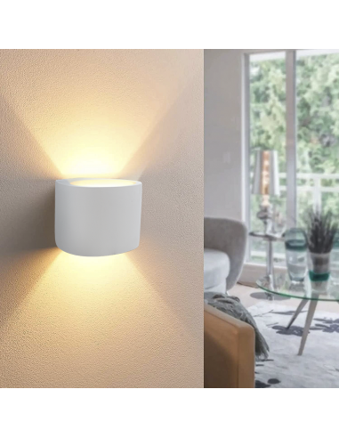 Applique murale en plâtre GS-5016 G9 Montage...