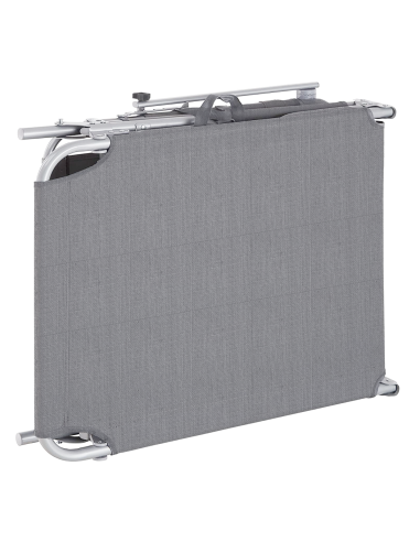 Lit en Textilene 2810143 Dossier réglable GRIS...