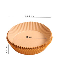 Papier cuisson pour Air Fryer 50 pcs rond 20cm... 2