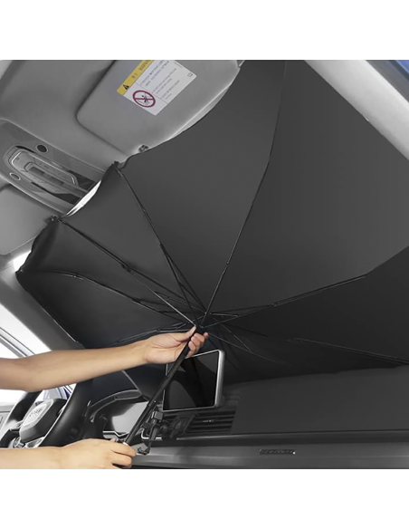 Housse de pare-brise universelle pour parapluie de voiture pliante 140x76cm