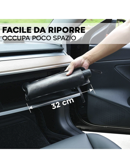 Housse de pare-brise universelle pour parapluie de voiture pliante 140x76cm