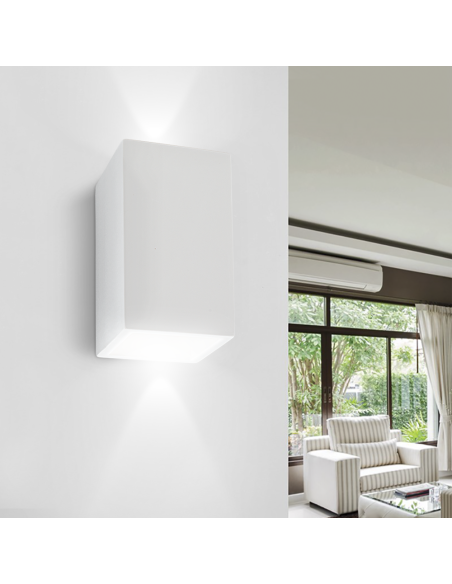 Applique murale en plâtre GS-5032 Montage mural G9 Double émission lumineuse