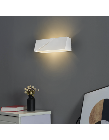 Applique murale en plâtre GS-5045 G9 support mural Double émission lumineuse