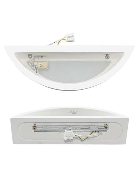 Applique murale en plâtre GS-5035 Montage mural G9 Double émission lumineuse