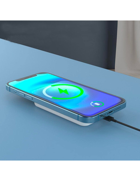 Power Bank magnétique sans fil 5000mAh 5V Chargeur portable pour smartphone