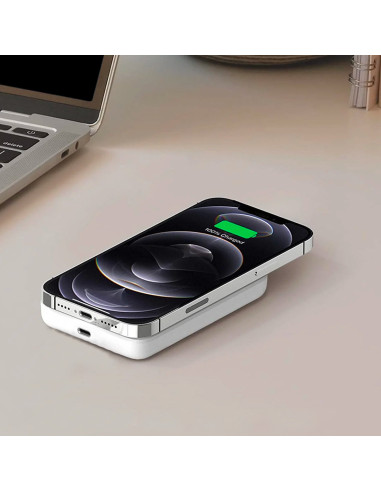 Power Bank magnétique sans fil 5000mAh 5V...