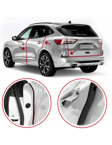 Couvre-profilé protection portière voiture 2 articulations 65cm universel  PVC