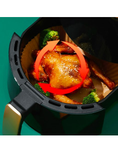 Air Fryer Papier Cuisson 100 pz Rondes 20cm Antiadhésives... 2