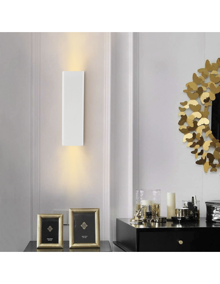 Applique murale en plâtre GS-5038 Montage mural GU10 Double émission lumineuse