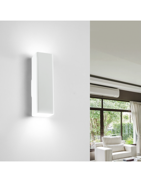 Applique murale en plâtre GS-5038 Montage mural GU10 Double émission lumineuse