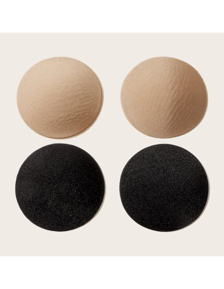 Cache-tétons autocollants pour femme en tissu réutilisable Taille unique