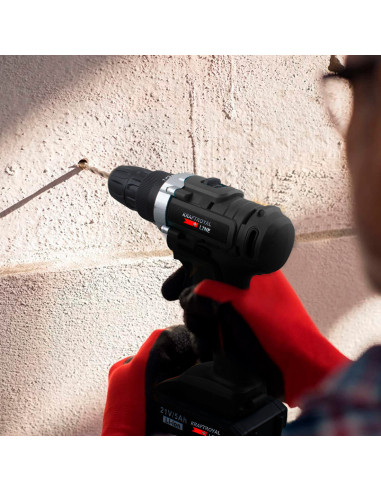 Perceuse sans fil à double batterie 21V...