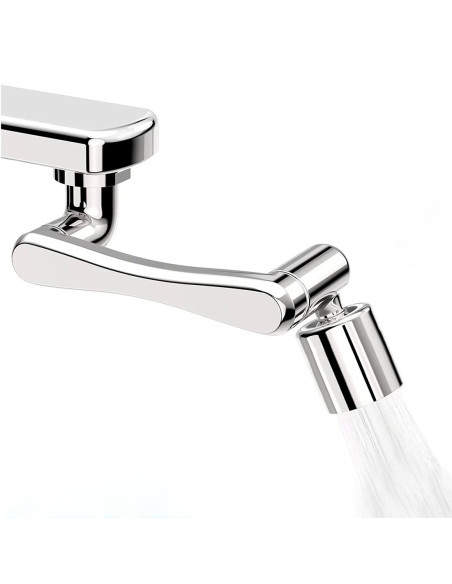 Rallonge de robinet anti-éclaboussures pivotante à 1080° pour filtre d'aérateur