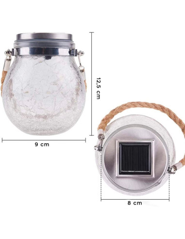 Lanterne d'extérieur à charge solaire 2 pcs....