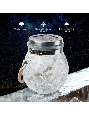 Lanterne d'extérieur à charge solaire 2 pcs....