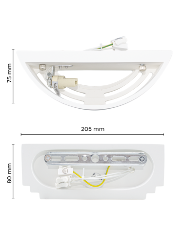 Applique murale en plâtre G9 Attack Applique...