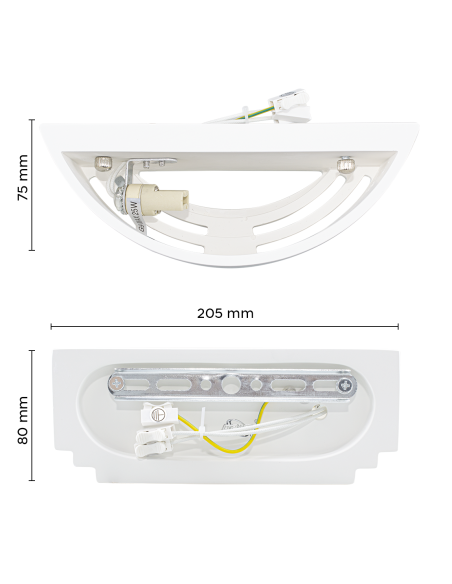Applique murale en plâtre G9 Attack Applique GS-5041 murale LED double émission