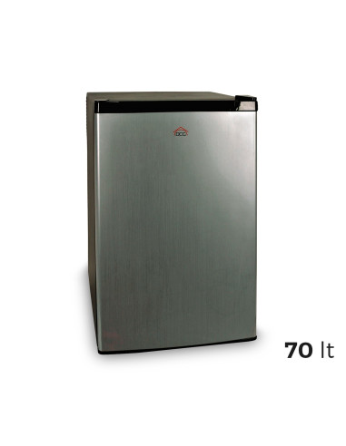 DCG MF1070 Mini-réfrigérateur capacité 70lt avec porte réversible acier brossé
