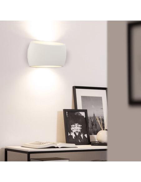 Applique murale en plâtre GS-5021 Montage mural E27 Double émission lumineuse