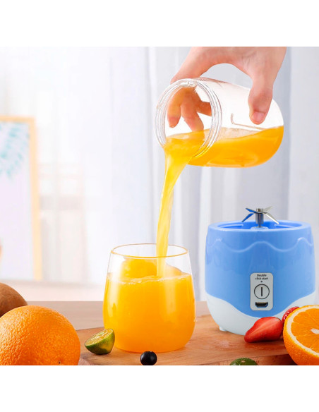 Extracteur presse-agrumes électrique mini mélangeur portable rechargeable 400ml