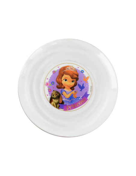 WD8543 Set de Petit-déjeuner Princesse Sofia avec bol tasse et soucoupe en verre