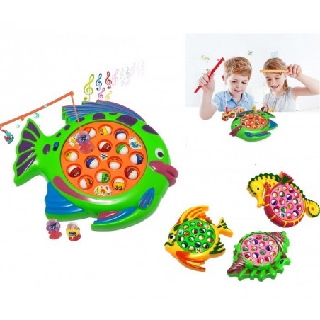 Jeu - Pêche le petit étang à poissons avec 15 poissons et des effets sonores concours de pêche Jeu de société - 366438