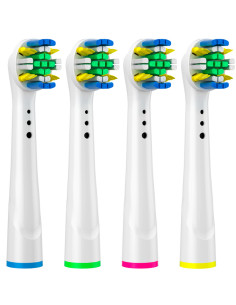 Tête rechange 4pcs brosse à dents électrique compatible...