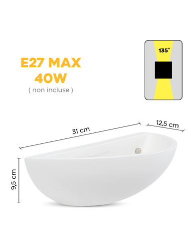 Applique murale LED en plâtre GS-5036 Design...