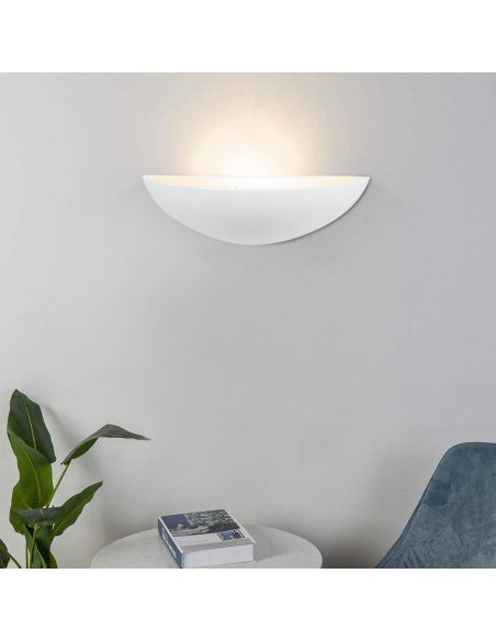 Applique murale LED en plâtre GS-5036 Design mural à peindre E27 Attack