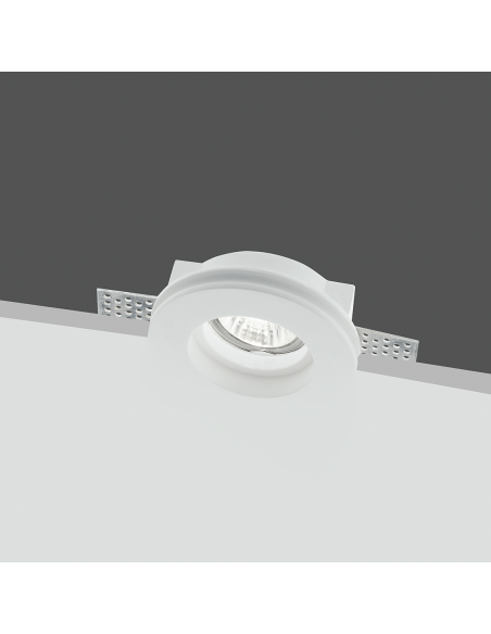 Douille en plâtre rétractable GS-5009 Round White Encastré GU10 Attack