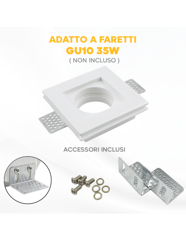 Douille en plâtre rétractable GS-5010 Blanc...