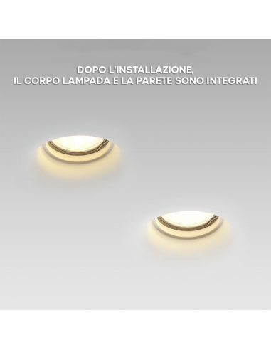 Douille en plâtre rétractable GS-5011 Square...